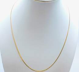 14K Gold Serpentine Chain Necklace 3.2g