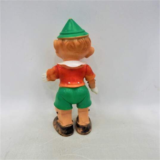 Vintage Pinocchio Rubber Squeaker Doll Toy Made In Italy image number 2