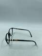 Burberry Black Check Oval Eyeglasses image number 4