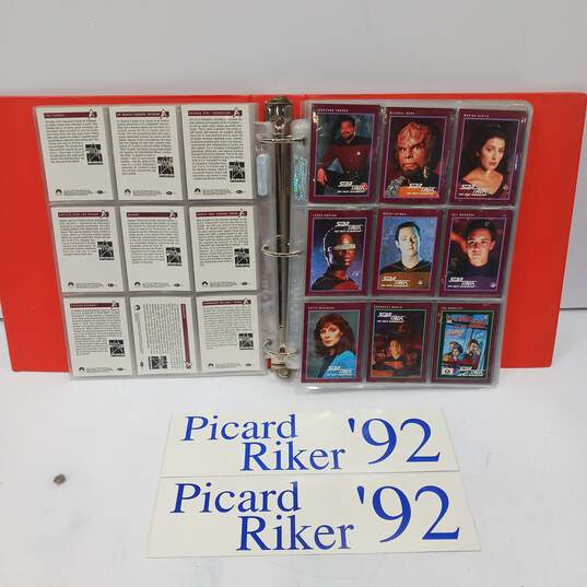 Binder of Assorted Star Trek TNG Collector's Cards image number 2