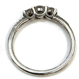 Designer Pandora S925 ALE 56 Sterling Silver Sparkle Three Stone Ring