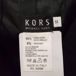 Michael Kors Women Black Coat Sz 12