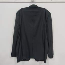 Men's Black 100% Wool Suit Jacket Size 44R alternative image