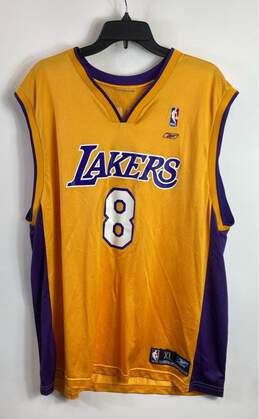 NBA Reebok Lakers Yellow Jersey 8 Bryant Kobo - Size X Large