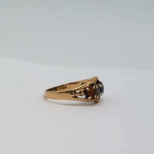 14k Gold Multi Gemstone Size 6.75 Ring 4.1g image number 8