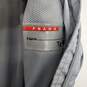 Women's Prada Art 108087 Silver Nylon Full Zip Hooded Jacket Size P image number 6