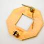 10K Yellow Gold Geometric Lines Octagon Brooch 3.9g image number 3
