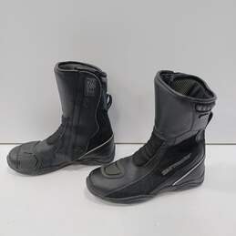 Tourmaster Men's Black Leather Riding Boots Size 8 alternative image