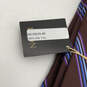 Mens Multicolor Silk Striped  Four-In-Hand Pointed Designer Neck Tie image number 6