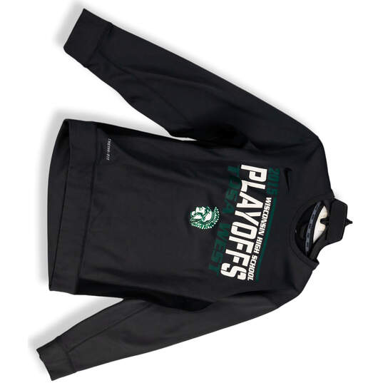 Unisex Black Wauwatosa West 2015 High School Pullover Sweatshirt Size S image number 1