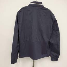 Armani Exchange AX Blouson Jacket Hooded Windbreaker w/ Suspender Straps in Navy Blue - Mens L alternative image
