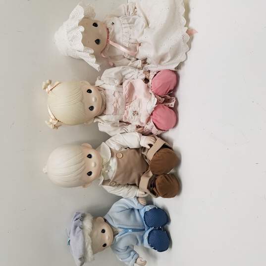 Bundle of 4 Precious Moments Porcelain Dolls image number 1