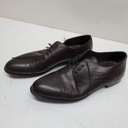 Toni Andreoti 4 Lace Classic Brown Leather Shoes Luciano Bellini Size 43 alternative image