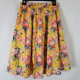 J. Crew Women Multi Floral Midi Skirt Sz 0 NWT alternative image