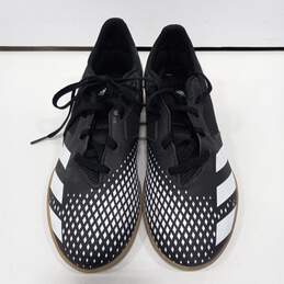 Adidas Women's Black Leather Indoor Soccer Shoes Size 6