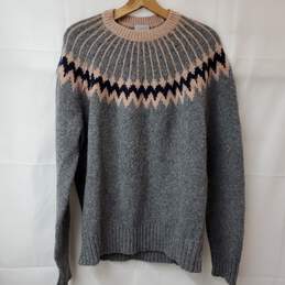 Jason Grey Wool Blend Pullover Sweater Men's L NWT