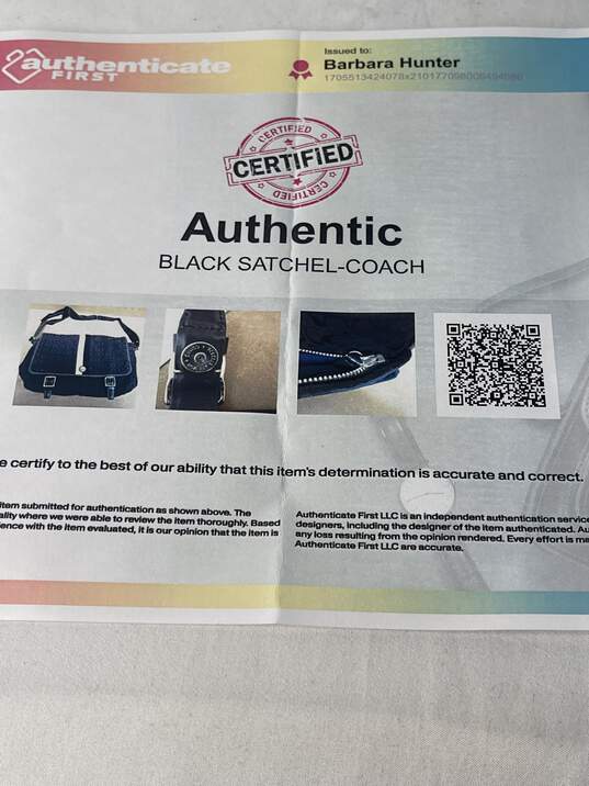 Certified Authentic Black Coach Laptop/Travel Bag image number 7