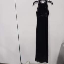 David's Bridal Women's Michaelangelo Rouched Sheer Sequin Chiffon Dress Size 2