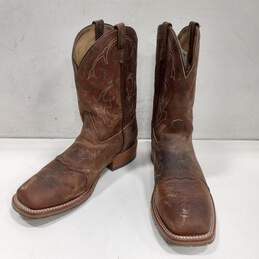 Double-H Men's Pull On Leather Western Style Boots Size 14