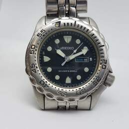 Seiko 7N36 42mm Screw Down Crown Diver 200m Sapphire Crystal Watch 126g