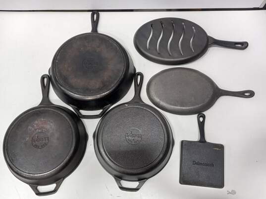Bundle of Assorted Cast Iron Pans image number 2