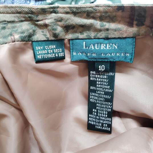 Lauren Ralph Lauren Skirts Vtg Lauren Ralph Lauren Vintage Country Scene “Balmoral” Wrap Skirt Camel Sz 10 image number 5