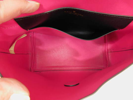 Kate Spade Black Handbag With Pink Lining image number 8