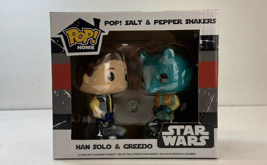 Funko Pop Home Salt & Pepper Shakers Star Wars Han Solo & Greedo Set image number 1