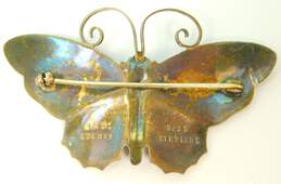 Vintage David Andersen 925 Norway Guilloche Enamel Butterfly Brooch 13.6g alternative image