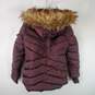 Madden NYC Women Maroon Puffer Coat Sz M NWT image number 4
