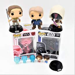 Assorted Star Wars Funko Pops Darth Vader Pink Stormtrooper IOB