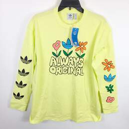 Adidas Women Neon Graphic Long Sleeve Shirt S NWT