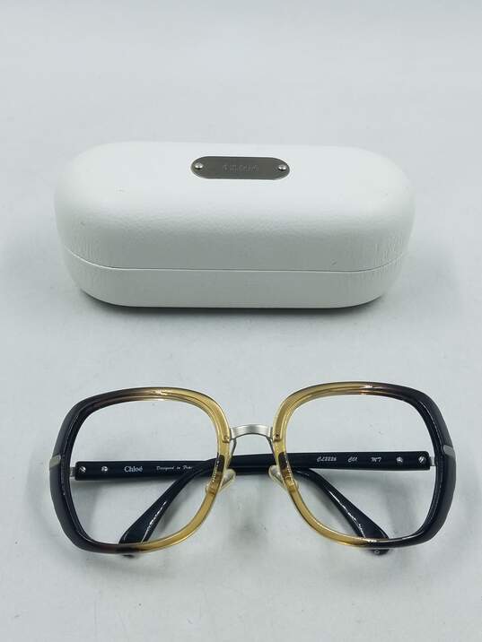 Chloé Gradient Black Oversized Eyeglasses image number 1