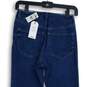 NWT Express Womens Blue Denim Medium Wash High Rise Skinny Jeans Sz S Reg 0/2/4 image number 4
