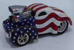 Muscle Machines 2001 '41 Willy's Coupe 1:18 Die Cast Red White & Blue No Box
