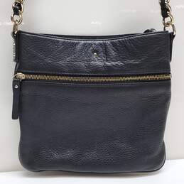 Kate Spade Shoulder Bag Leather Logo Chain Crossbody Black alternative image