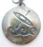 Artisan 925 Carved Pendant Necklace 7.4g image number 3