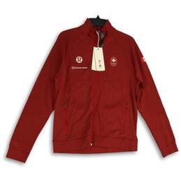 NWT Lululemon Womens Red Team Canada Engineered Warmth Full-Zip Jacket Size M