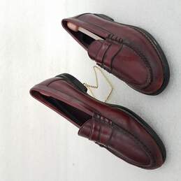 Mens Burgundy  Loafers Shoes Size 9