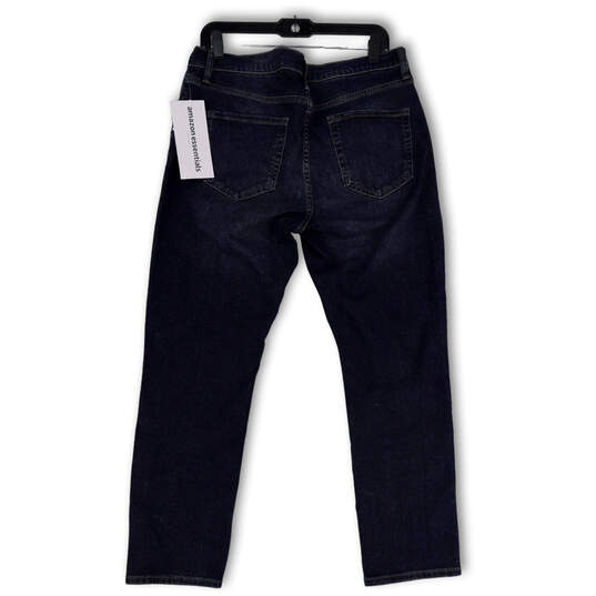 NWT Womens Blue Denim Medium Wash Stretch Pockets Straight Jeans Size 33/29 image number 2