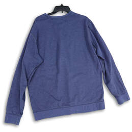 Mens Blue Long Sleeve Crew Neck Pullover Sweatshirt Size TXL alternative image