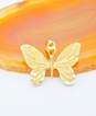 14K Yellow Gold Textured Butterfly Pendant 2.0g image number 2
