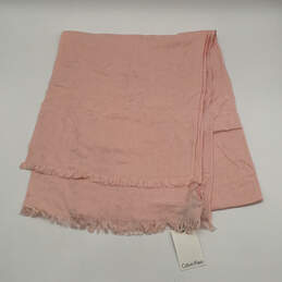 NWT Womens Pink Fringe Multipurpose Fashionable Rectangle Scarf One Size