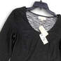 NWT Womens Gray Long Sleeve Scoop Neck Pullover A-Line Dress Size Small image number 3