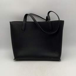 Coach Womens Black Leather Inner Pocket Bottom Stud Double Handle Tote Handbag alternative image
