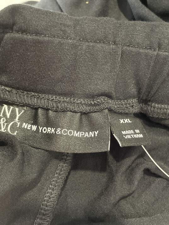 New York & Company Womens Black Smocked Mini Dress Size XXL T-0528185-M image number 4