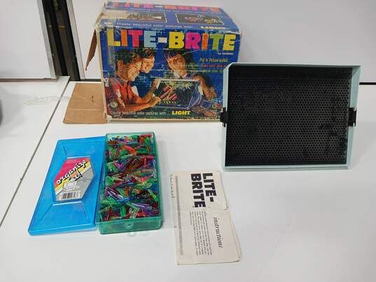 Vintage Lite-Brite by Hasbro Art Toy In Box w/ Accessories image number 1