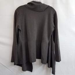 Eileen Fisher Merino Wool Knit Cardigan Grey Size S alternative image