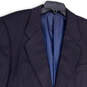 Mens Black Notch Lapel Pockets Single Breasted Two Button Blazer Size 43R image number 3