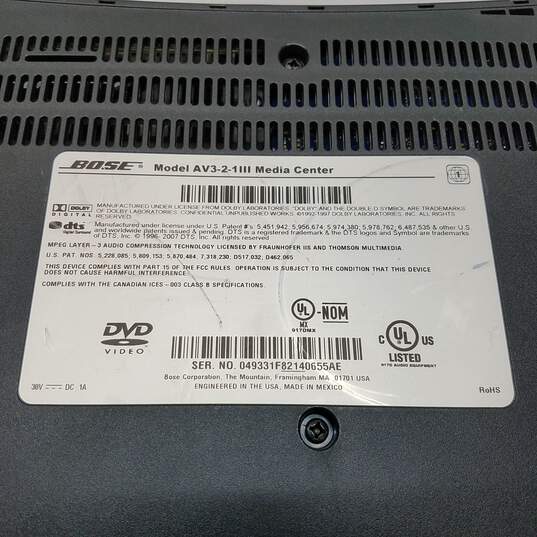 Bose Model AV3-2-1III Media Center DVD/CD Player image number 5